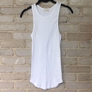 White Ribbed tank